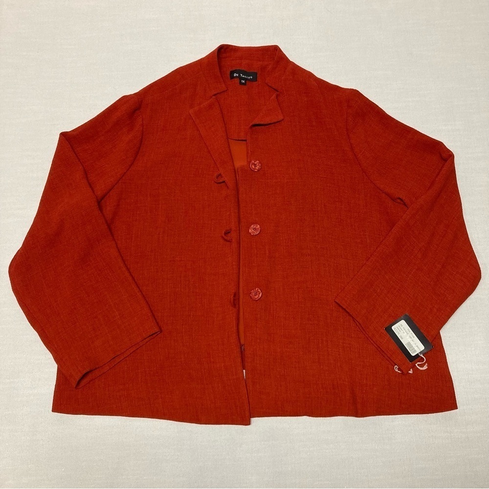 DE TAILLE | Burnt Orange Blazer Jacket- Size 1X - NWT